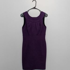 Banana Republic purple fitted sleeveless d…